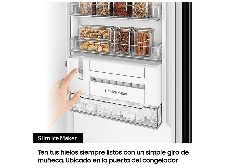 SAMSUNG RZ32A7485S9/EF — Congelador vertical, 191,2 cm, Inox, 323 l, vista 8
