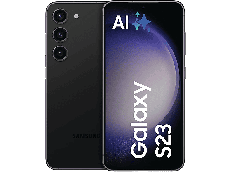 SAMSUNG GALS23 6.1P/5G/8N/8+256GB/B — Smartphone, 8 GB RAM, 3,900 mAh, Phantom Black, Móvil Android