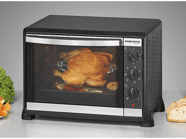 ROMMELSBACHER BG 1550 — Mini horno, Negro, 30 l, vista 6