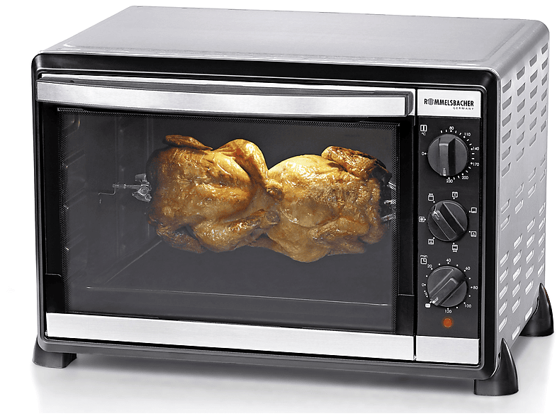 ROMMELSBACHER BG 1805/E — Mini horno, 1800W, Inox, 42 l