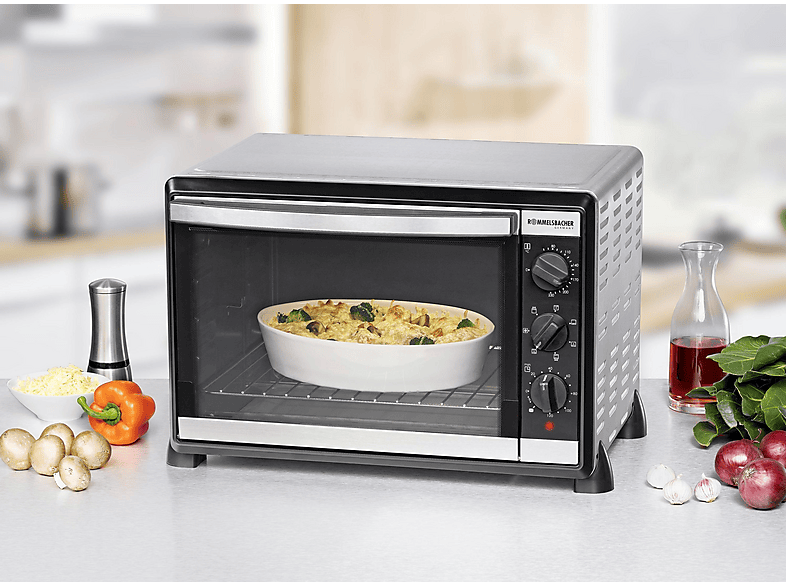 ROMMELSBACHER BG 1805/E — Mini horno, 1800W, Inox, 42 l, vista 4