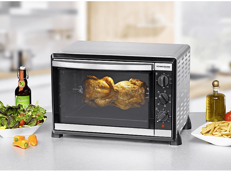 ROMMELSBACHER BG 1805/E — Mini horno, 1800W, Inox, 42 l, vista 6