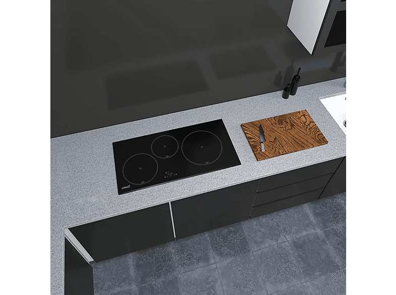 CATA IB 853 BK — Placa de inducción, 80 cm, Negro, 3 zonas, vista 2