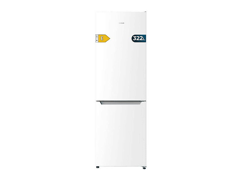 CECOTEC 2428 FRIGORIFICO BOLERO COOLMARKET COMBI 322 WHITE — Frigorífico combi, Altura 185,50 cm, Blanco, No Frost, Multi Airflow y Total No Frost