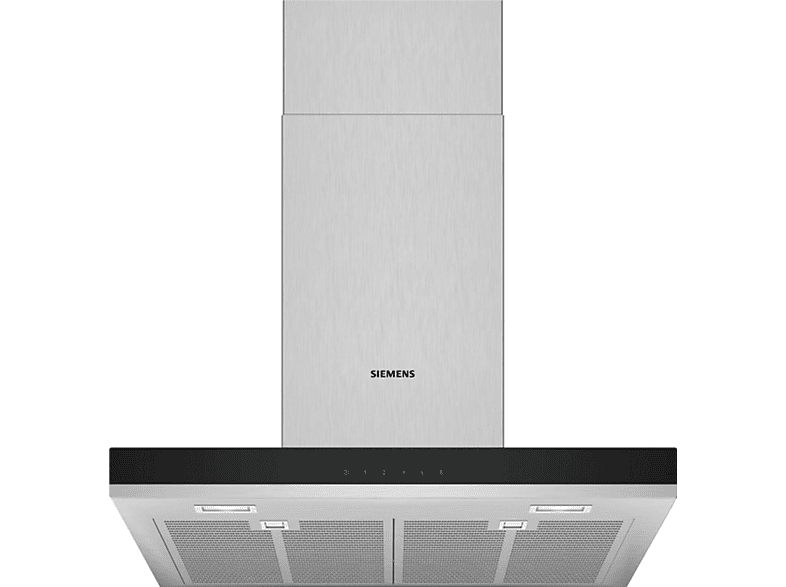 SIEMENS LC67BHM50 — Campana decorativa, 4 velocidades, 450 m³/h, 600 mm, Acero inoxidable