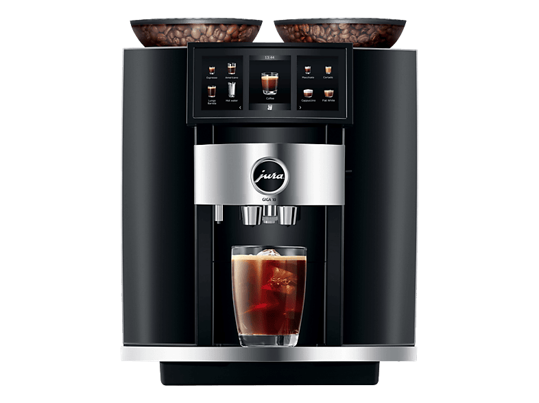 JURA GIGA 10 DIAMOND BLACK (EA) — Cafetera superautomática, 2300 W, Negro, 15 bar, 2 tazas