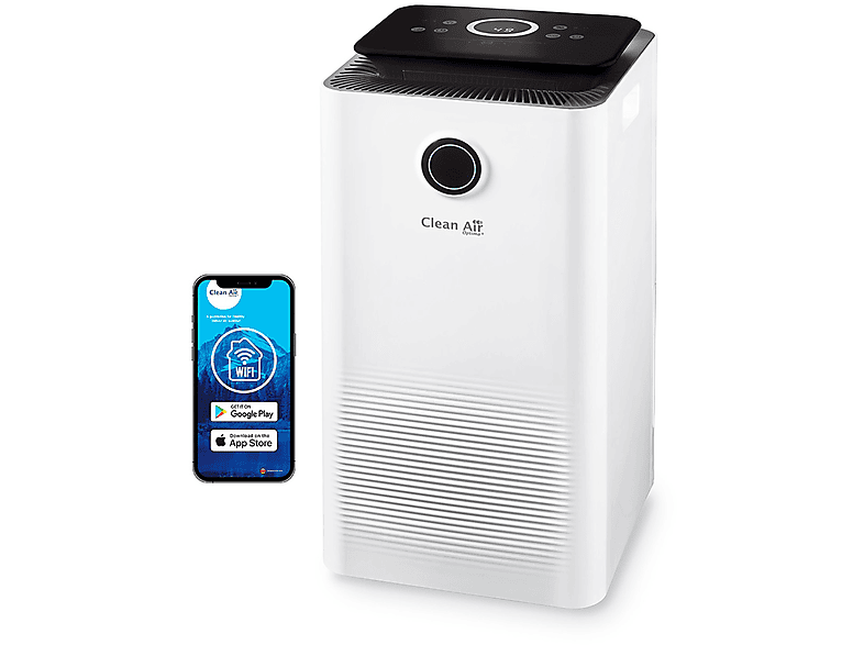 CLEAN AIR OPTIMA CA-704 Smart — Deshumidificador, 40 m², Blanco, 3 l