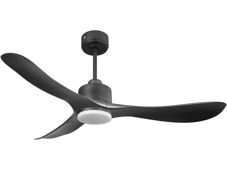 PURLINE TiomanD132C03LED65252 — Ventilador de techo, 18 W, 6 velocidades, Negro