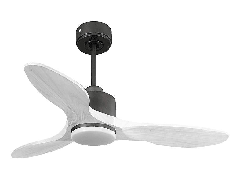 PURLINE LimaD106C03LED65259 — Ventilador de techo, 18 W, 6 velocidades, Negro
