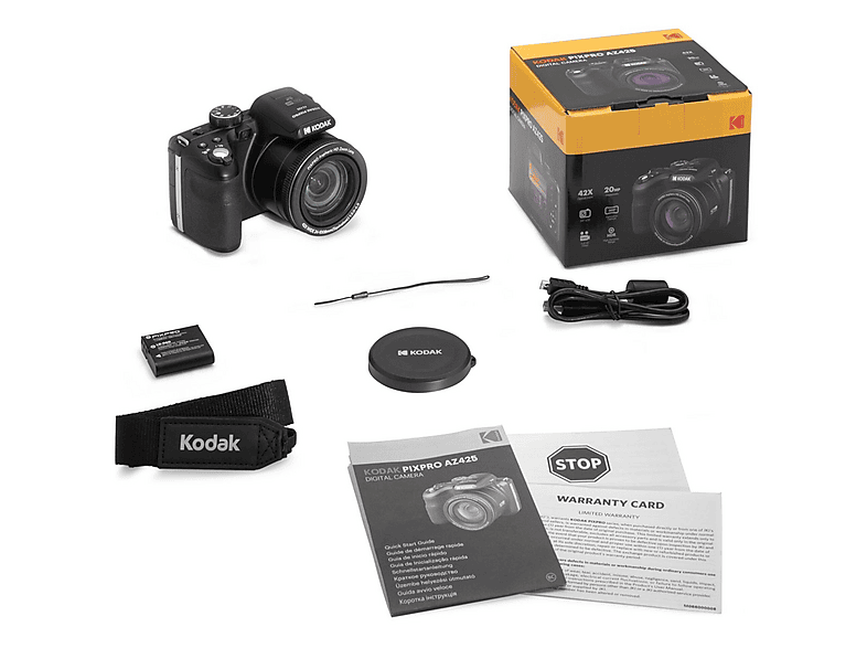 KODAK PIXPRO AZ425 — Cámara bridge, Black, 20,6 megapixel, 2.560 x 1.600 Pixel, vista 7
