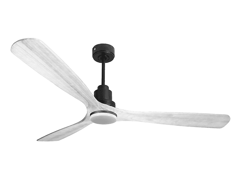 PURLINE MadeiraD166C04LED64646 — Ventilador de techo, 18 W, 6 velocidades, Negro