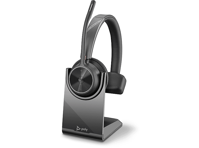 POLY — Auriculares inalámbricos, Circumaurales, Bluetooth, Negro, 218474-02 POLY