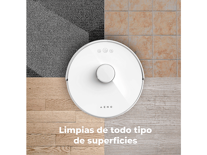 AENO RC2S — Robot aspirador, Blanco, 14,8 V, Potencia de succión 2500 kPa, Depósito 0,6 l, vista 5