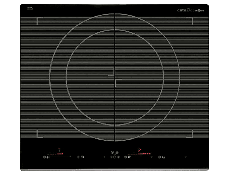 CATA Giga 600 BK — Placa inducción, Zona modular 40 cm, Temporizador, Booster, 59 cm