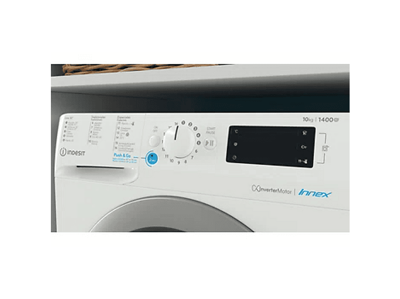 INDESIT BWE101496XWSSPTN — Lavadora carga frontal, 10 kg, 40 programas, Blanco, vista 7