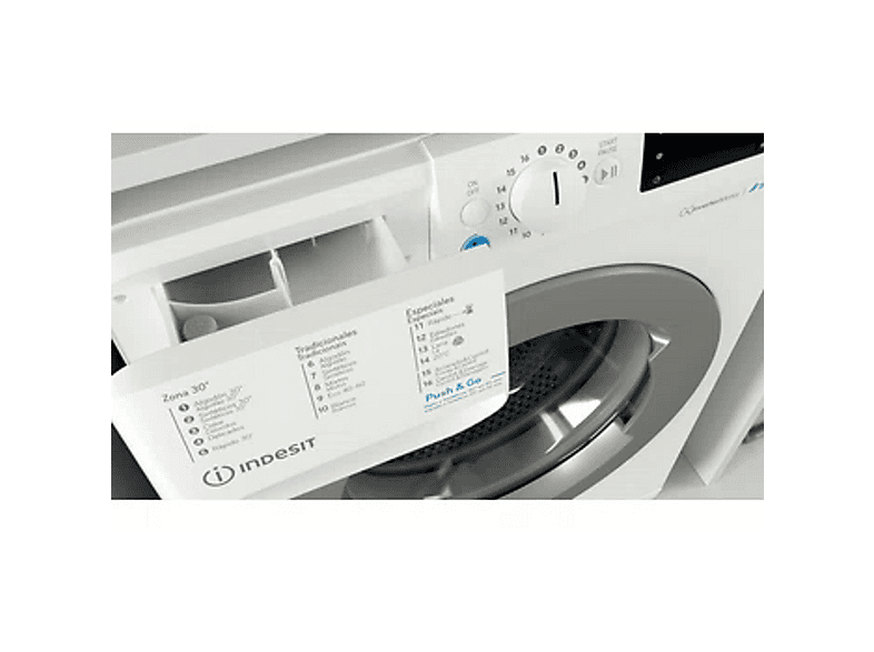 INDESIT BWE101496XWSSPTN — Lavadora carga frontal, 10 kg, 40 programas, Blanco, vista 8