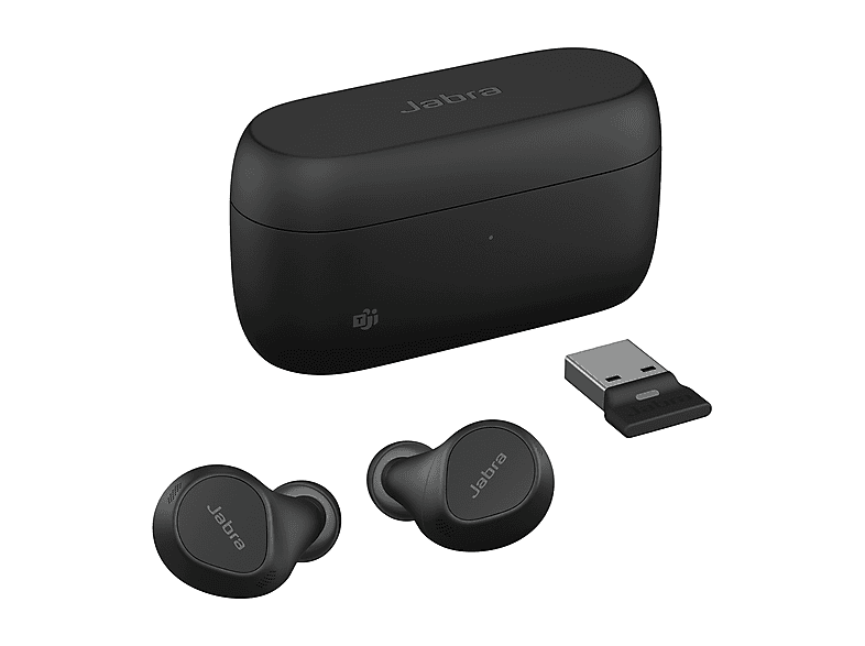 JABRA — Auriculares True Wireless, Intraurales, Bluetooth, Negro, Evolve2 Buds JABRA, vista 3