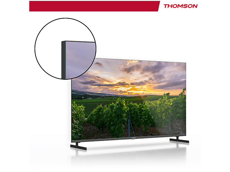 THOMSON 43QA2S13 — TV QLED 43", Negro, UHD 4K, Smart TV, DVB-T2 (H.265), vista 7