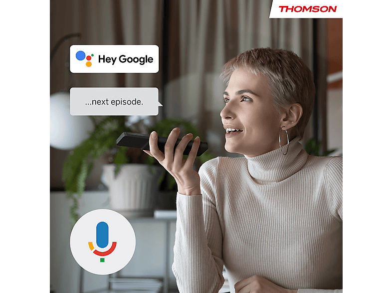 THOMSON 43QA2S13 — TV QLED 43", Negro, UHD 4K, Smart TV, DVB-T2 (H.265), vista 8