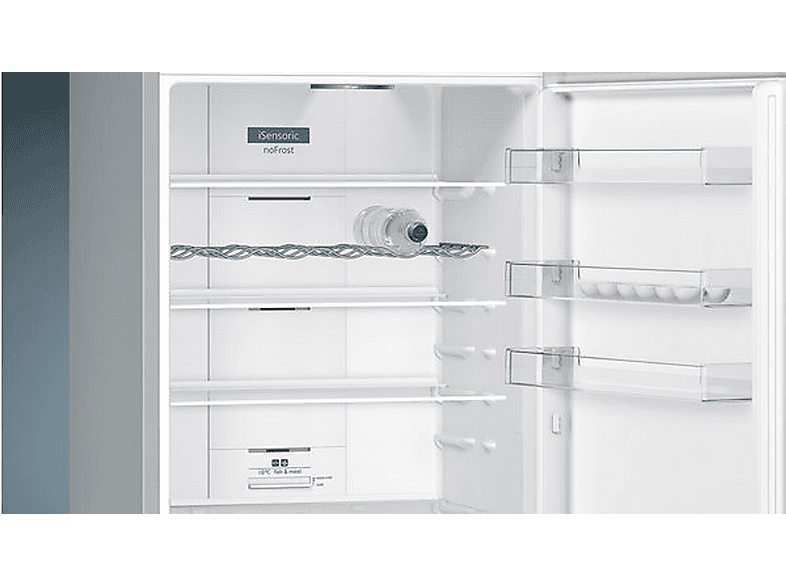 SIEMENS KG49NXIDQ — Frigorífico combi, Altura 203 cm, No Frost, Capacidad 438 l, Acero inoxidable, vista 3