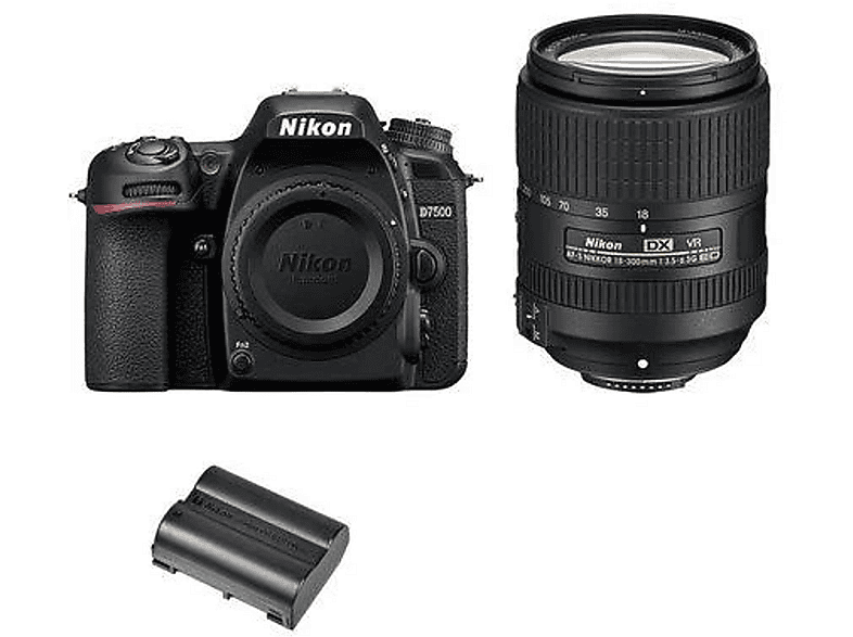 NIKON D7500 — Cámara digital, Multicolor, 18 megapixel, 4K 3840p (ref. 133674707)