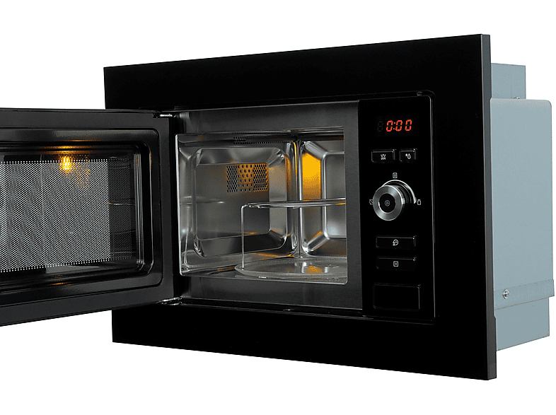 RESPEKTA Jana — Microondas integrable, 800 W, Negro, 5 potencia