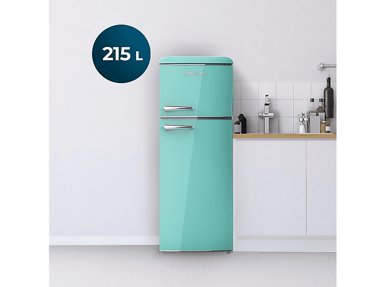 CECOTEC Bolero CoolMarket 2D Origin 215 Green E — Frigorífico dos puertas, Altura 155 cm, Verde, vista 3