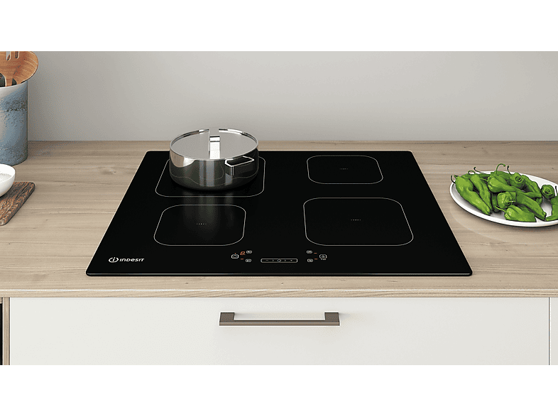 INDESIT 8050147589847 — Placa de inducción, 590 mm, Negro, 4 zonas, vista 4