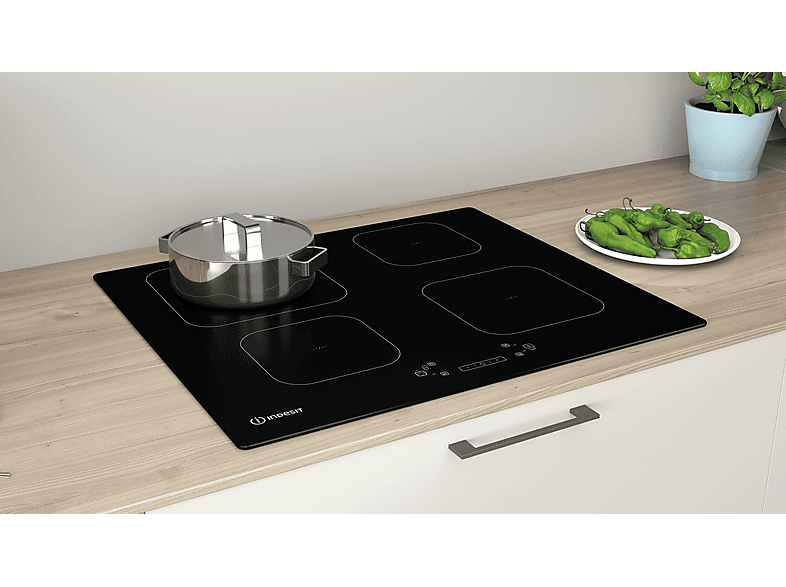 INDESIT 8050147589847 — Placa de inducción, 590 mm, Negro, 4 zonas, vista 5