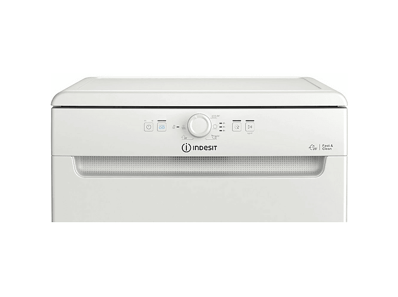 INDESIT 8050147662762 — Lavavajillas libre instalación 60 cm, 14 servicios, 6 programas, 60,0 cm, Inox, vista 3