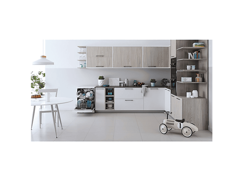 INDESIT 8050147662762 — Lavavajillas libre instalación 60 cm, 14 servicios, 6 programas, 60,0 cm, Inox, vista 7