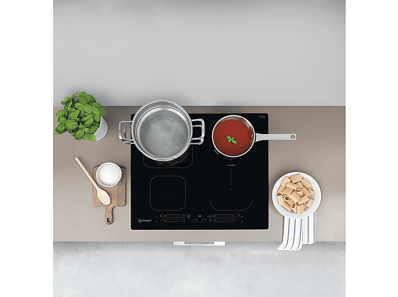 INDESIT 869991583110 — Placa de inducción, 59 cm, Negro, 4 zonas, vista 5