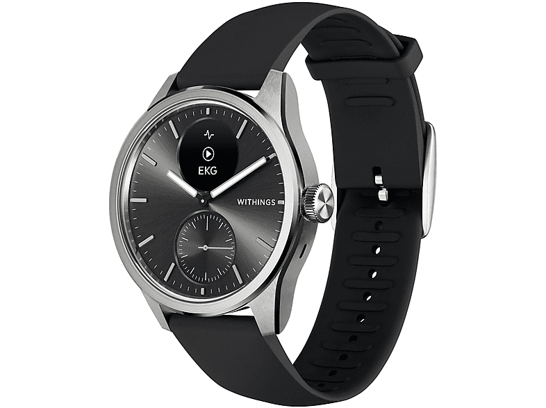 WITHINGS 56835 — Smartwatch, Acero inoxidable, Negro / Plateado