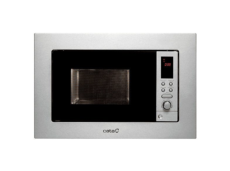 CATA 07510301 — Microondas integrable, 800 W, 8 potencia, 20 l, Color Inox