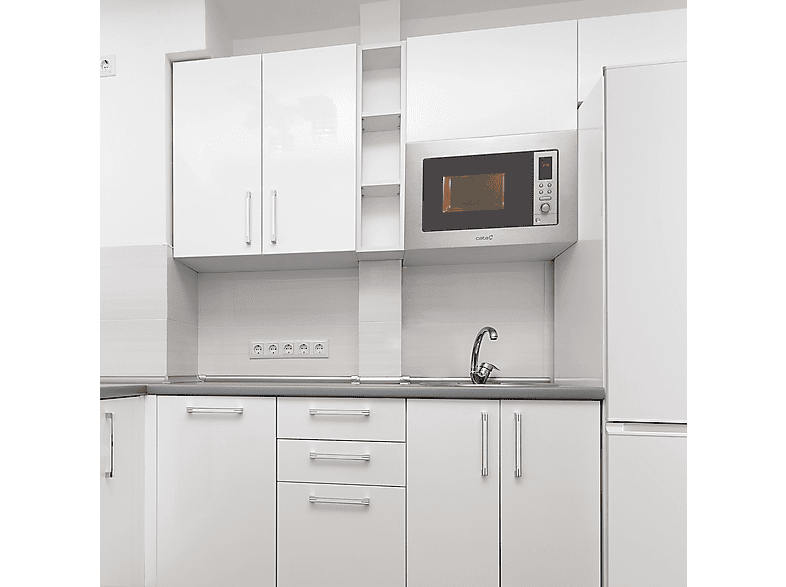 CATA 07510301 — Microondas integrable, 800 W, 8 potencia, 20 l, Color Inox, vista 7