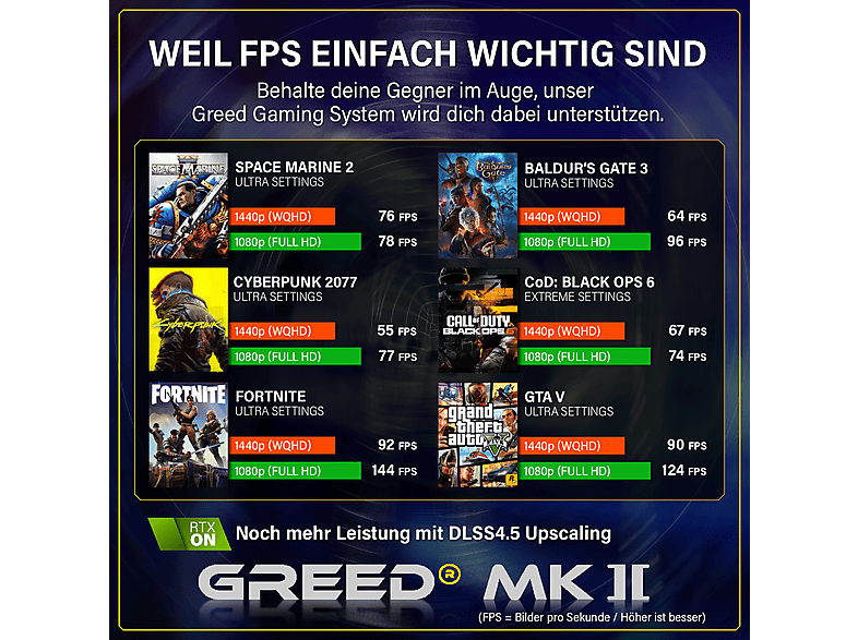 GREED MK2 AMD | Gaming Ordenador / Computer — PC Gaming, 32 GB RAM, 1000 GB SSD, Negro, AMD Ryzen 7 5700X, vista 7