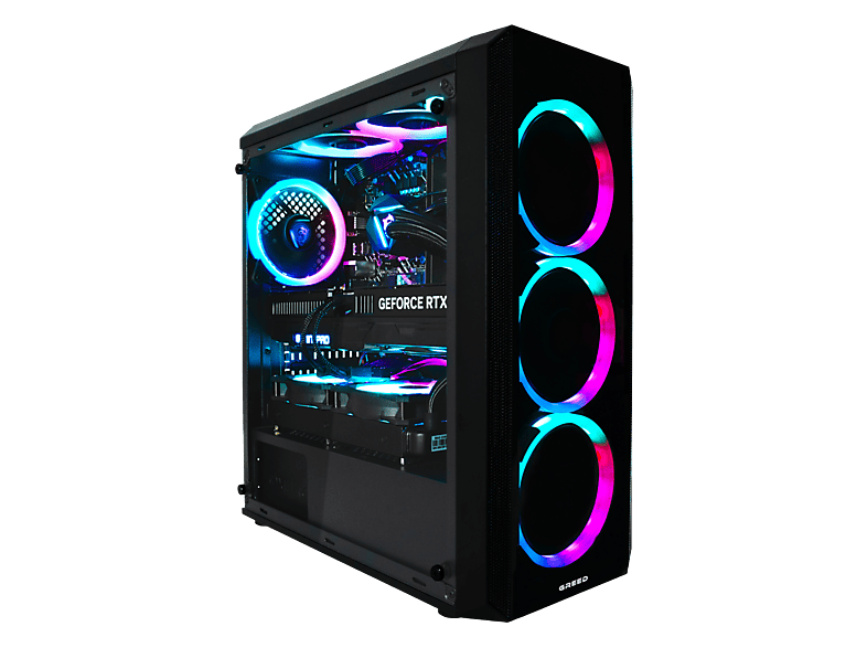 GREED MK2 Pro Intel | Gaming Ordenador / Computer — PC Gaming, 32 GB RAM, 2 TB SSD, Negro, Core™ i7-12700F