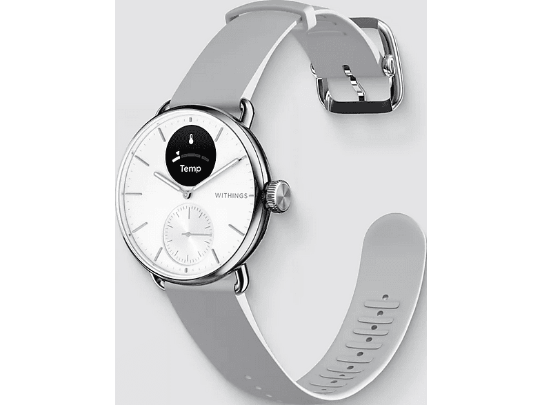 WITHINGS 56837 — Smartwatch, Blanco, Acero inoxidable, vista 2