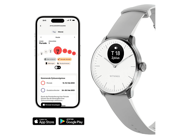 WITHINGS ScanWatch Light — Smartwatch, Oro, Acero inoxidable (ref. 135700641), vista 5