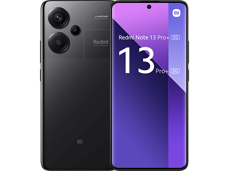 XIAOMI REDMI NOTE 13 PRO+ 6.67P/5G/8N/12+512GB/B — Smartphone, Black, 12 GB RAM, Processor, 5000 mAh