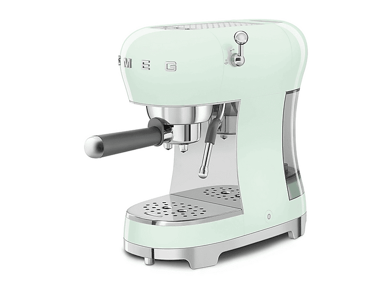 SMEG ECF02PGEU AZUL — Cafetera express, 1350 W, Inox, 15 bar, 2 tazas, vista 2