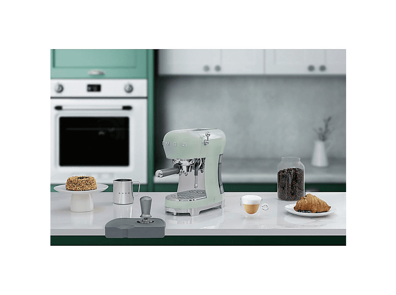 SMEG ECF02PGEU AZUL — Cafetera express, 1350 W, Inox, 15 bar, 2 tazas, vista 9