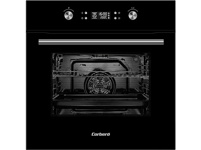 CORBERO CCHMP1023N — Horno multifunción, 57,5 cm, Negro, 65 l
