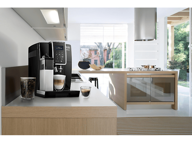 DELONGHI Dinamica Ecam 356.57.B — Cafetera superautomática, 1450 W, Negro, 15 bar, 0,6 l, vista 8