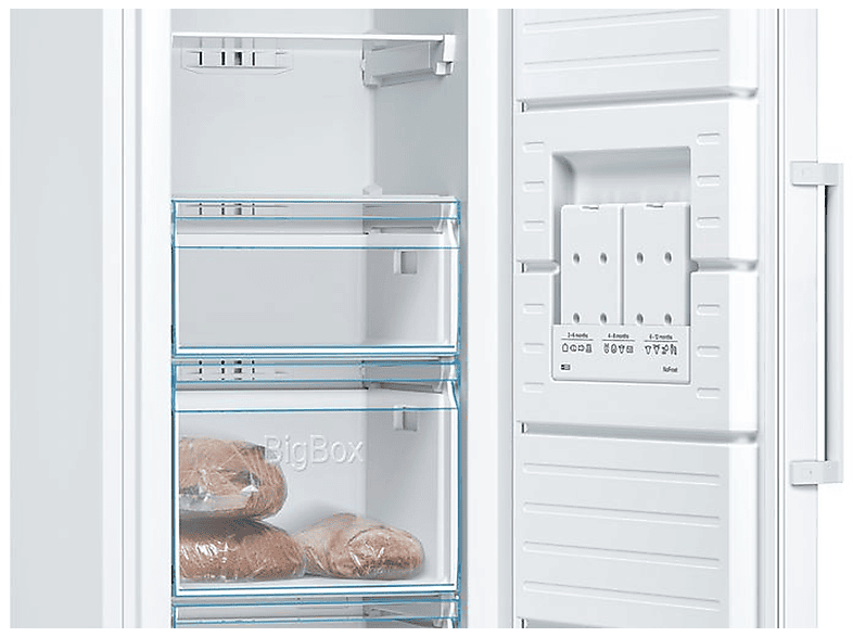 BOSCH GSN36VWEP — Congelador vertical, 186 cm, Blanco, 242 l, vista 4