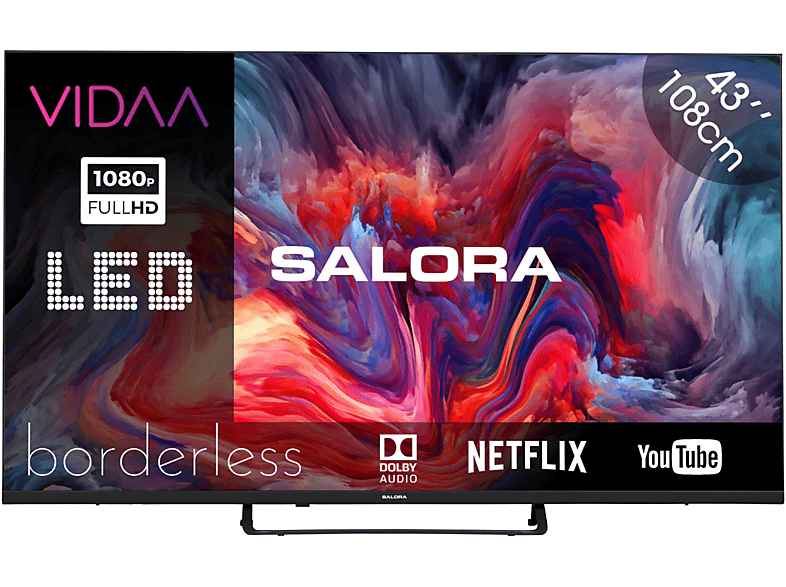 SALORA FOD43FV — TV LED 43", Full-HD, Smart TV, DVB-T2 (H.265), gid://shopify/Metaobject/76564791642
