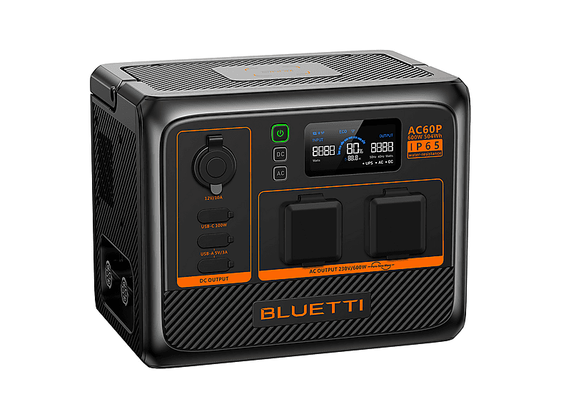 BLUETTI AC60P-EU-GY-BL-00 — Estación de energía, vista 3