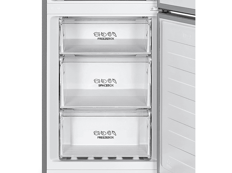 EDESA COMBI EDESA EFC-1833 NF EX 186X60 INOX NF D — Frigorífico combi, Altura 186,0 cm, No Frost, Capacidad 304 l, vista 3