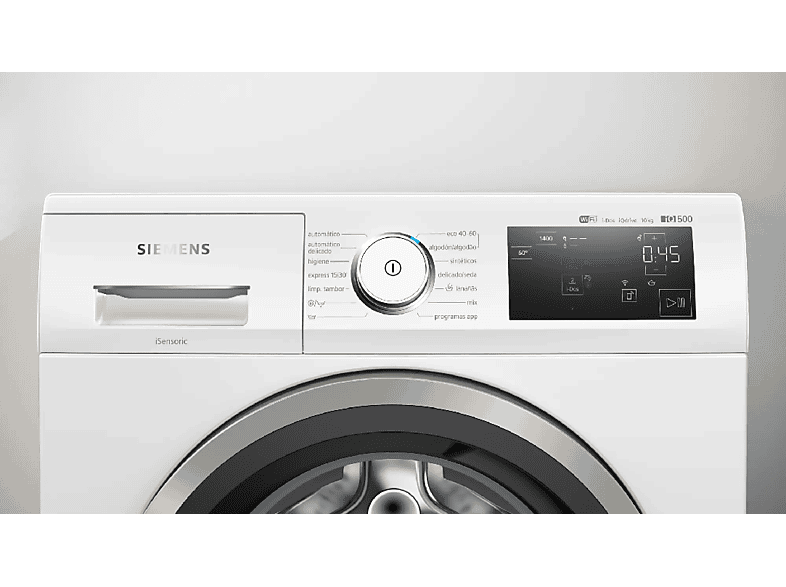 SIEMENS SIEWM14LPH1ES — Lavadora carga frontal, 10 kg, Negro, vista 2