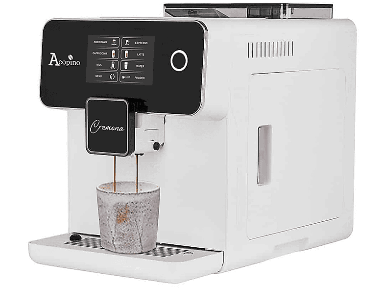 ACOPINO Cremona — Cafetera superautomática, 1500 W, 19 bar, 12 tazas, weiss, vista 2